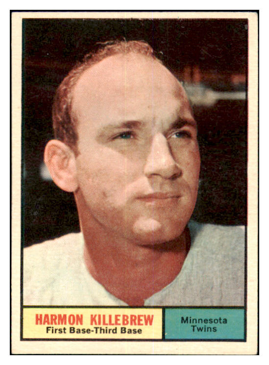 1961 Topps Baseball #080 Harmon Killebrew Twins EX+/EX-MT 463686