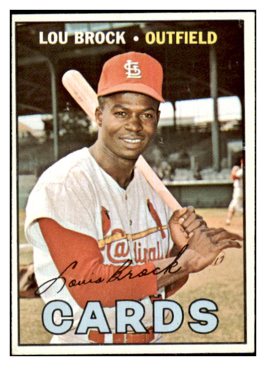 1967 Topps Baseball #285 Lou Brock Cardinals EX-MT 463715