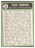 1967 Topps Baseball #334 Harmon Killebrew Bob Allison VG 463730
