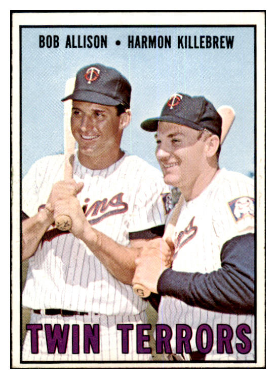 1967 Topps Baseball #334 Harmon Killebrew Bob Allison EX-MT 463731
