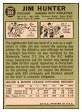 1967 Topps Baseball #369 Catfish Hunter A's EX-MT 463735
