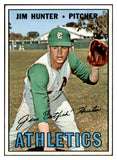 1967 Topps Baseball #369 Catfish Hunter A's EX-MT 463736