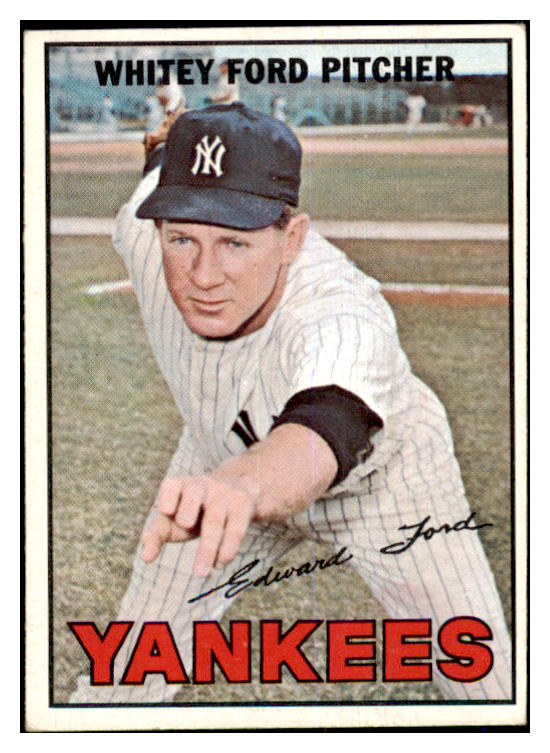1967 Topps Baseball #005 Whitey Ford Yankees EX+/EX-MT 463738