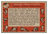1958 Topps Baseball #351 Hank Aaron Eddie Mathews VG-EX 463766