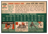 1954 Topps Baseball #037 Whitey Ford Yankees EX+ 463795