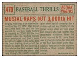 1959 Topps Baseball #470 Stan Musial IA Cardinals EX 463818