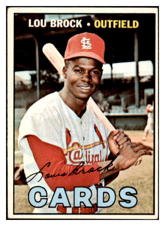 1967 Topps Baseball #285 Lou Brock Cardinals EX 463832