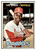 1967 Topps Baseball #285 Lou Brock Cardinals EX 463832