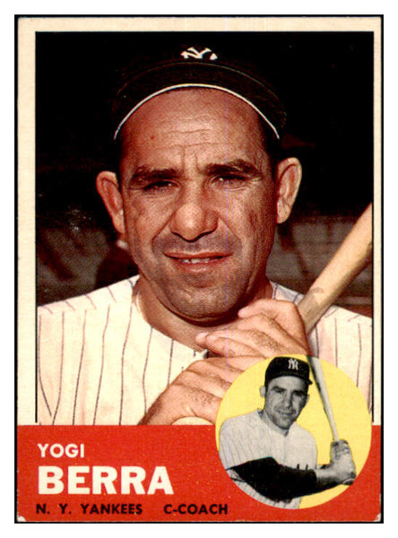 1963 Topps Baseball #340 Yogi Berra Yankees EX+/EX-MT 463846