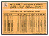 1963 Topps Baseball #340 Yogi Berra Yankees EX+/EX-MT 463846