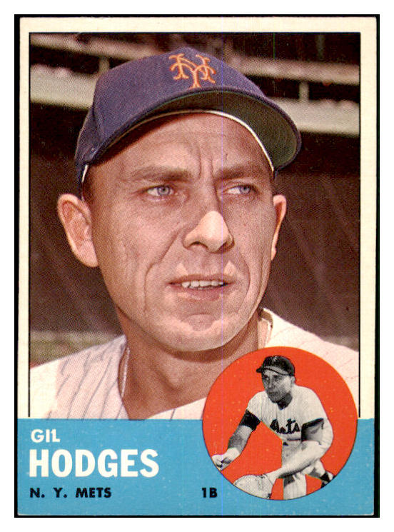1963 Topps Baseball #245 Gil Hodges Mets EX-MT 463847