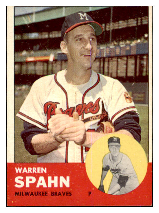 1963 Topps Baseball #320 Warren Spahn Braves EX-MT 463856