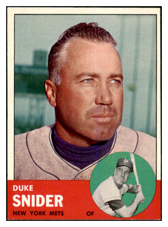 1963 Topps Baseball #550 Duke Snider Mets NR-MT 463873