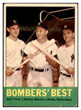 1963 Topps Baseball #173 Mickey Mantle Bobby Richardson VG 463890