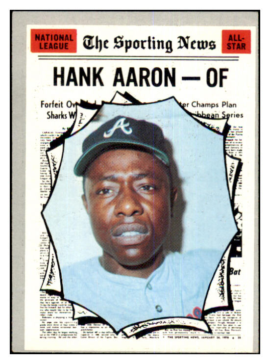 1970 Topps Baseball #462 Hank Aaron A.S. Braves VG-EX 463906