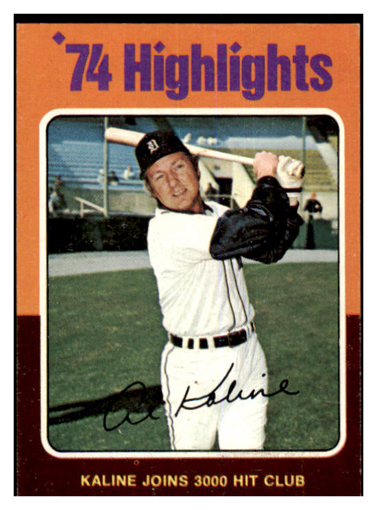 1975 Topps Baseball #004 Al Kaline HL Tigers EX-MT 463911