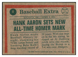 1975 Topps Baseball #001 Hank Aaron HL Braves VG 463914