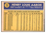 1970 Topps Baseball #500 Hank Aaron Braves VG-EX 463926