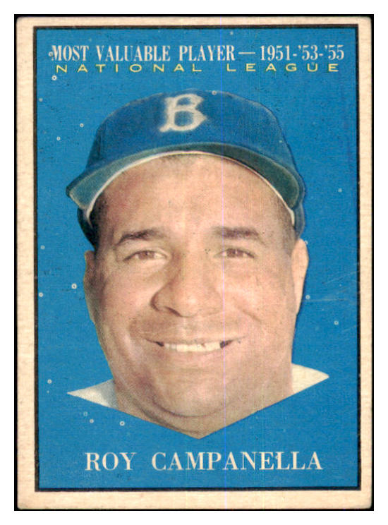 1961 Topps Baseball #480 Roy Campanella MVP Dodgers VG-EX 463976