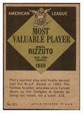 1961 Topps Baseball #471 Phil Rizzuto MVP Yankees VG-EX 463986