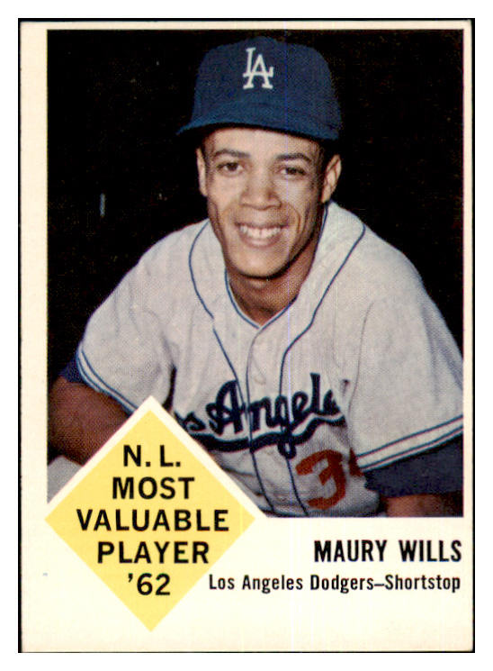 1963 Fleer Baseball #043 Maury Wills Dodgers EX-MT 464000