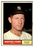 1961 Topps Baseball #160 Whitey Ford Yankees EX-MT 464005