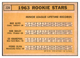 1963 Topps Baseball #228 Tony Oliva Twins EX-MT 464009