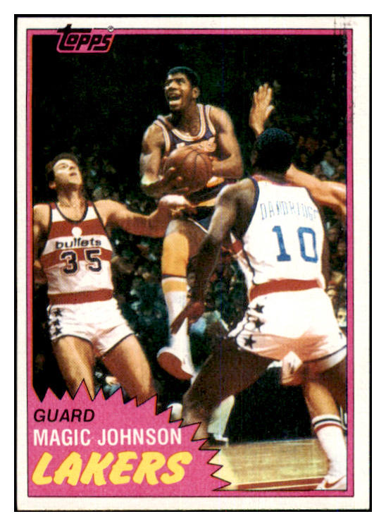 1981 Topps Basketball #021 Magic Johnson Lakers EX-MT 464011