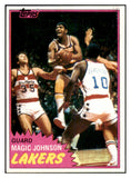 1981 Topps Basketball #021 Magic Johnson Lakers EX-MT 464011