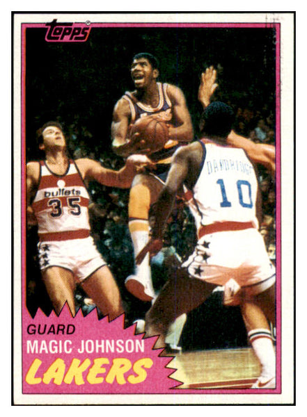 1981 Topps Basketball #021 Magic Johnson Lakers EX-MT 464011