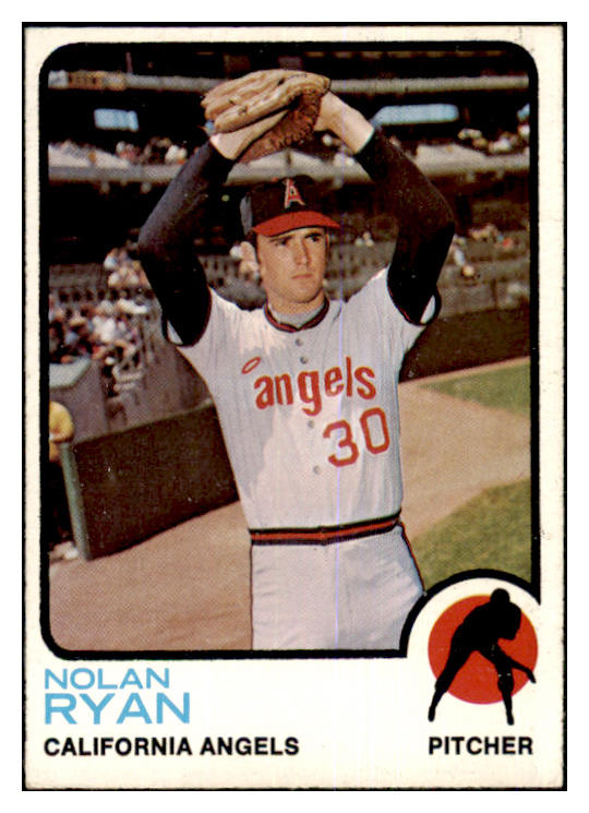 1973 Topps Baseball #220 Nolan Ryan Angels EX 464019