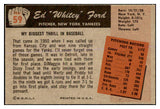 1955 Bowman Baseball #059 Whitey Ford Yankees VG-EX 464043