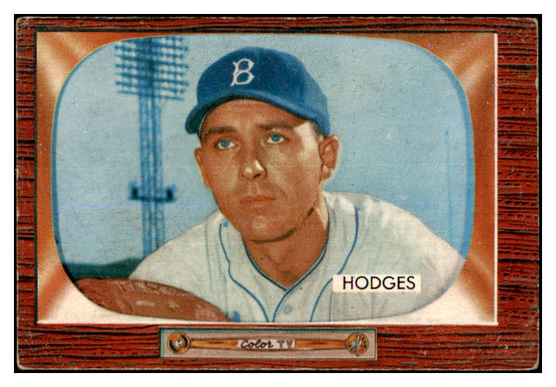 1955 Bowman Baseball #158 Gil Hodges Dodgers VG-EX 464045