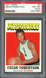 1971 Topps Basketball #001 Oscar Robertson Bucks PSA 8 NM/MT oc 464064