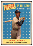 1958 Topps Baseball #482 Ernie Banks A.S. Cubs VG/VG-EX 464135