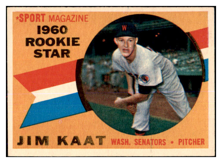 1960 Topps Baseball #136 Jim Kaat Senators EX+/EX-MT 464147