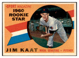 1960 Topps Baseball #136 Jim Kaat Senators EX+/EX-MT 464147