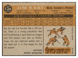 1960 Topps Baseball #136 Jim Kaat Senators EX+/EX-MT 464147