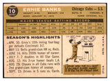 1960 Topps Baseball #010 Ernie Banks Cubs VG-EX 464154