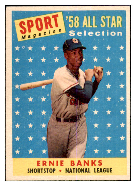 1958 Topps Baseball #482 Ernie Banks A.S. Cubs EX-MT 464160