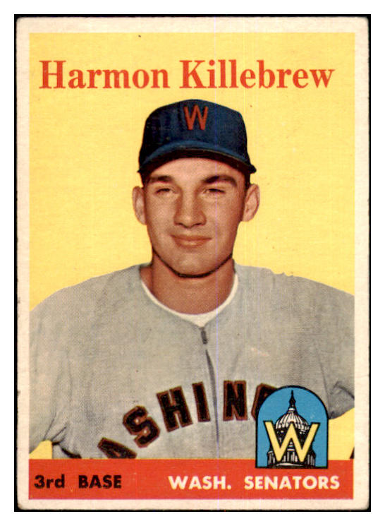 1958 Topps Baseball #288 Harmon Killebrew Senators VG-EX 464168