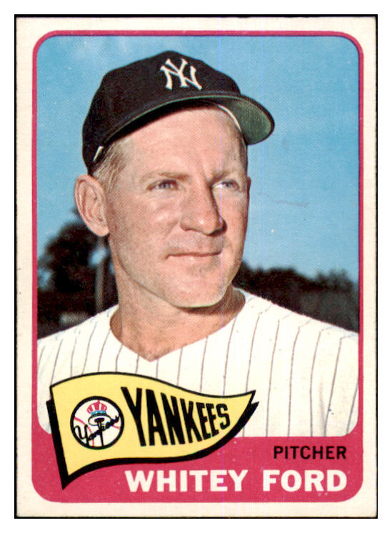 1965 Topps Baseball #330 Whitey Ford Yankees EX-MT 464179