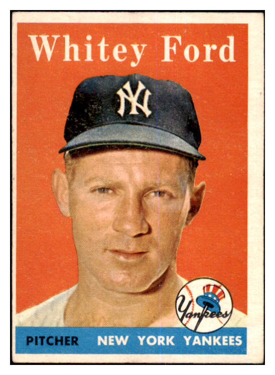 1958 Topps Baseball #320 Whitey Ford Yankees VG-EX 464212