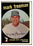 1959 Topps Baseball #532 Mark Freeman A's GD-VG 464230