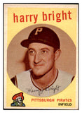 1959 Topps Baseball #523 Harry Bright Pirates VG-EX 464251