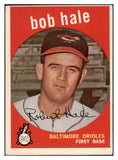 1959 Topps Baseball #507 Bob Hale Orioles VG-EX 464255