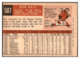 1959 Topps Baseball #507 Bob Hale Orioles VG-EX 464255