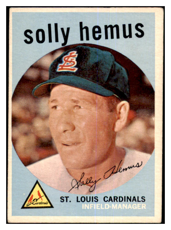 1959 Topps Baseball #527 Solly Hemus Cardinals VG-EX 464259