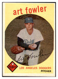 1959 Topps Baseball #508 Art Fowler Dodgers EX 464264