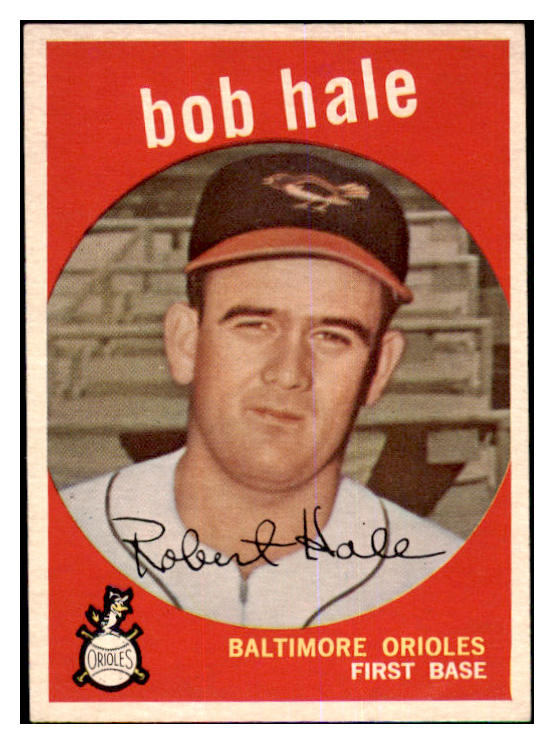 1959 Topps Baseball #507 Bob Hale Orioles EX 464265